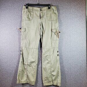 Apt 9 Olive Green Cargo Pants Size 10 Y2K Low Rise